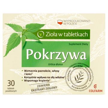 Pokrzywa, tabletki powlekane, 30 szt.
