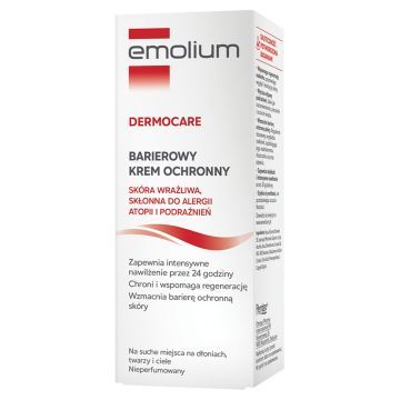 Emolium Dermocare, krem do skóry suchej i wrażliwej, skłonnej do alergii,  75 ml