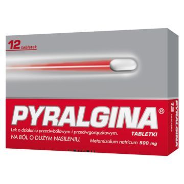 Pyralgina, 500 mg, tabletki, 12 szt.