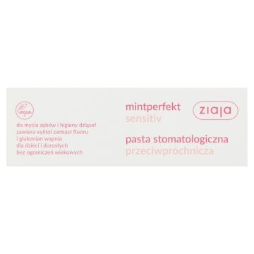 Ziaja MintPerfekt Sensitiv, pasta d/zebow,p/prochn.,75 ml