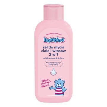 Bambino, żel do mycia ciała i włosów 2 w 1, od 1. dnia życia, 400 ml