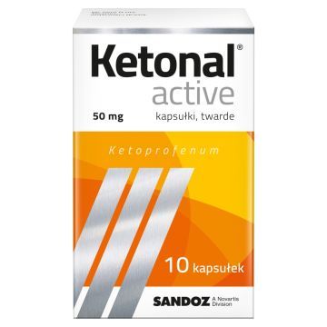 Ketonal Active, 50 mg, kapsułki twarde, 10 szt.
