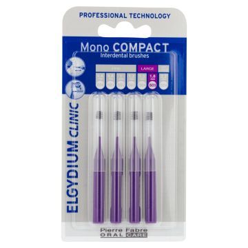 Elgydium Clinic Mono Compact 5, szczoteczka międzyzębowa, 4 szt.