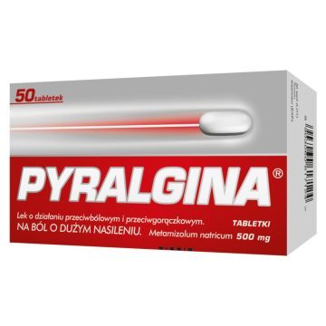 Pyralgina, 500 mg, tabletki, 50 szt.