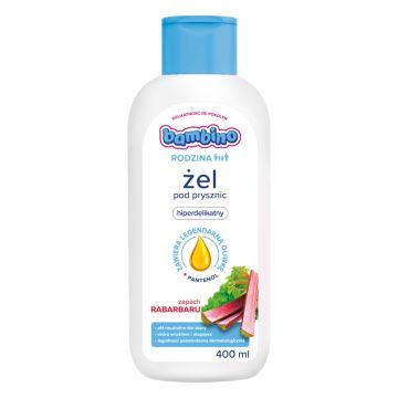 Bambino Rodzina, żel pod prysznic o zapachu rabarbaru, 400 ml