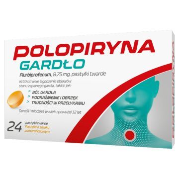 Polopiryna Gardło, 8,75 mg, pastylki twarde, 24 szt.