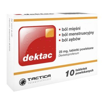 Dektac, 25 mg, tabletki powlekane, 10 szt.