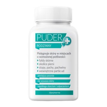 Puder rodzinny, do pielęgnacji ciała przy wzmożonej potliwości, 100 g