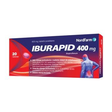 Iburapid, 400 mg, tabletki powlekane, 20 szt.