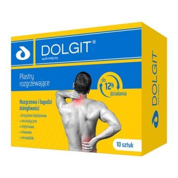 Dolgit, plastry rozgrzewające, 10 cm x 13 cm, 10 szt.
