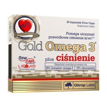 Olimp Gold Omega 3 plus ciśnienie, kapsułki, 30 szt.