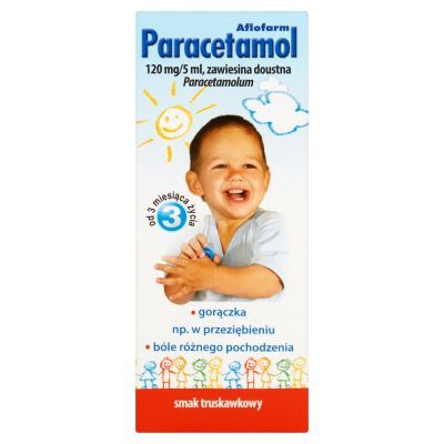 Paracetamol Aflofarm, (120 mg / 5 ml), zawiesina doustna, 100 ml main product photo