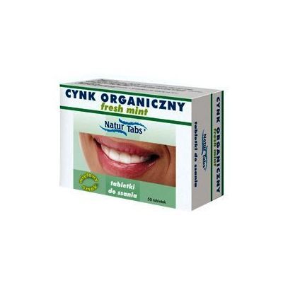 Cynk Organiczny Naturtabs Fresh Mint, tabletki do ssania, 50 szt. main product photo