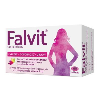 Falvit, tabletki drażowane, 60 szt. main product photo