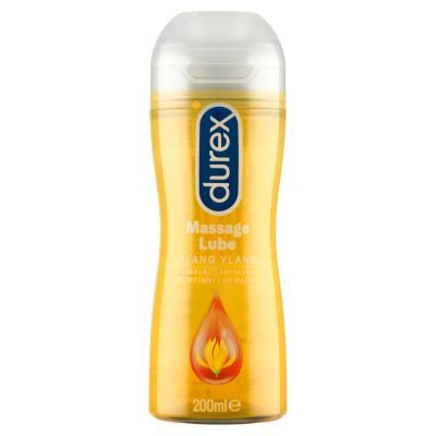 Durex 2w1, żel intymny i do masażu z kwiatem Ylang Ylang, 200 ml main product photo