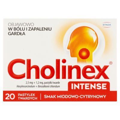 Cholinex Intense, tabletki do ssania, miód i cytryna, 20 szt. main product photo