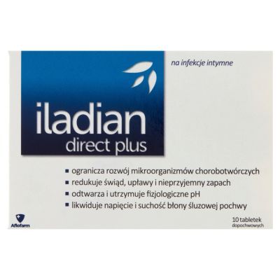 Iladian direct plus, tabletki dopochwowe, 10 szt. main product photo