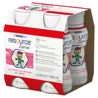 Resource Junior, płyn o smaku truskawkowym, 4 x 200 ml main product photo