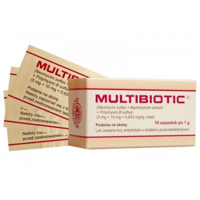 Multibiotic, maść, 1 g, 10 saszetek main product photo