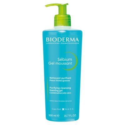 Bioderma Sebium Mouss, żel do mycia twarzy, antybakteryjny, 500 ml main product photo