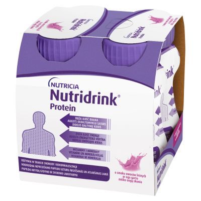 Nutridrink Protein, płyn o smaku owoców leśnych, 4 x 125 ml main product photo