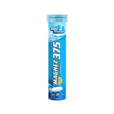 Magnez 375 Optimusss, tabletki musujące o smaku pomarańczowym, 20 szt. main product photo