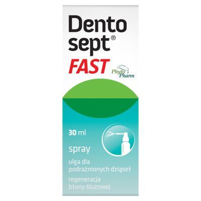 Dentosept Fast, spray, ulga dla podrażnionych dziąseł, 30 ml main product photo