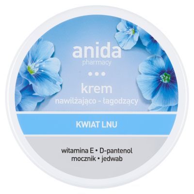 Anida, krem nawilżająco-łagodzący, kwiat lnu, 125 ml main product photo