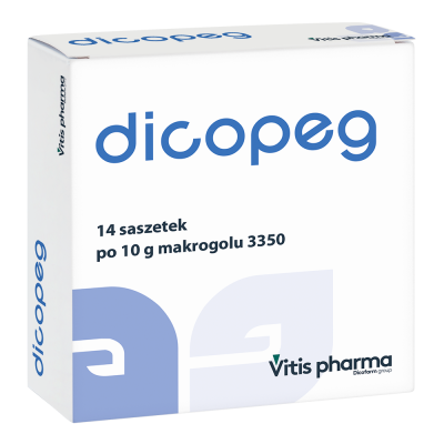 Dicopeg, proszek do sporządzania roztworu doustnego, 10 g, 14 saszetek main product photo