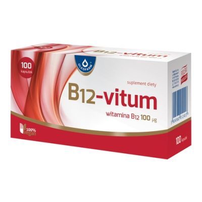 B12 - Vitum, 100 µg, kapsułki, 100 szt. main product photo