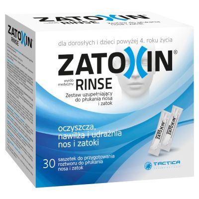 Zatoxin Rinse Zestaw do płukania nosa i zatok, uzupełnienie, proszek, 30 saszetek main product photo