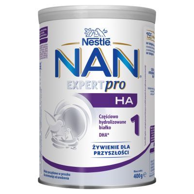 Nestle Nan Expertpro HA 1, mleko początkowe, dla niemowląt od urodzenia, 400 g main product photo