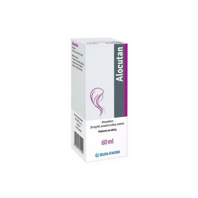 Alocutan, 20 mg/ml, aerozol na skórę, 60 ml, butelka main product photo