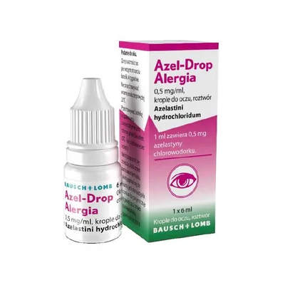 Azel-Drop Alergia, 0,5 mg/ml, krople do oczu, 6 ml, butelka main product photo