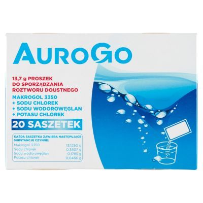 AuroGo, 13,7 g, proszek do sporządzania roztworu doustnego, 20 saszetek. main product photo