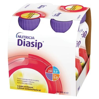 Diasip, smak waniliowy, płyn, 4 x 200 ml main product photo