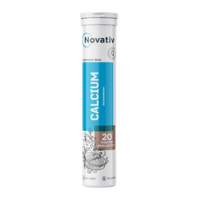 Novativ Calcium, tabletki musujące, 20 sztuk main product photo