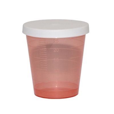 Kieliszek, do odmierzania leków z przykrywką, 30 ml main product photo