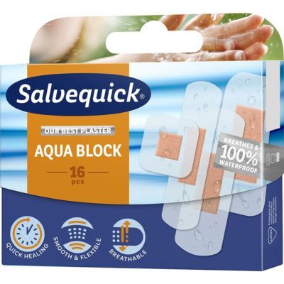 Salvequick, plastry, Aqua Block, wodoodporne,16 szt. main product photo