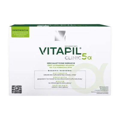 Vitapil Clinic 5a, 60 kaps.+ 30 sasz.z proszkiem main product photo