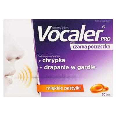 Vocaler PRO, pastylkI do ssania,czarna porzeczka, 30 szt main product photo